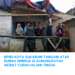 BPBD Kota Sukabumi Tangani Atap Rumah Ambruk Di Gunung Puyuh Akibat Curah Hujan Tinggi
