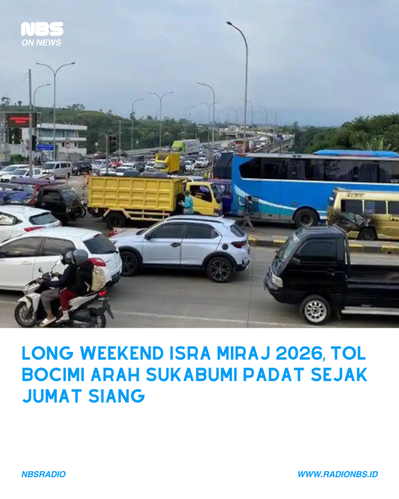 Long Weekend Isra Miraj 2026, TOL Bocimi Arah Sukabumi Padat Sejak Jumat Siang
