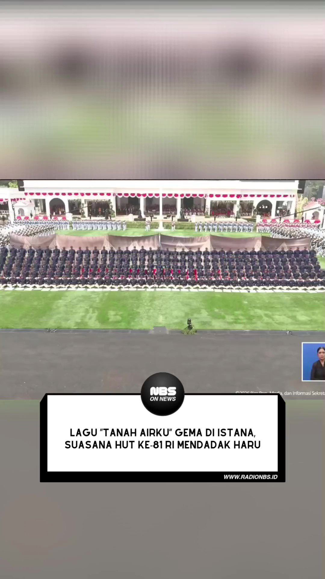 Suasana haru menyelimuti Istana saat lagu “Tanah Airku” berkumandang dalam rangkaian peringatan HUT ke-81 Republik Indonesia